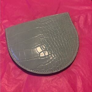 Green Crocodile Embossed Coin Purse